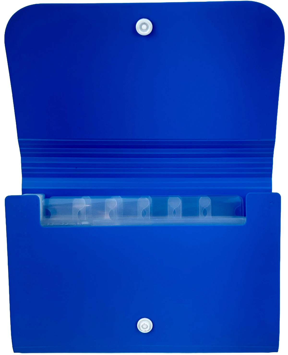 Imaginea produsului 'Mapă plastic A6 12 separatoare. Bleu neon'