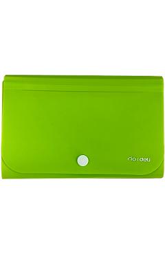 Imaginea produsului 'Mapă plastic A6 12 separatoare. Verde neon'