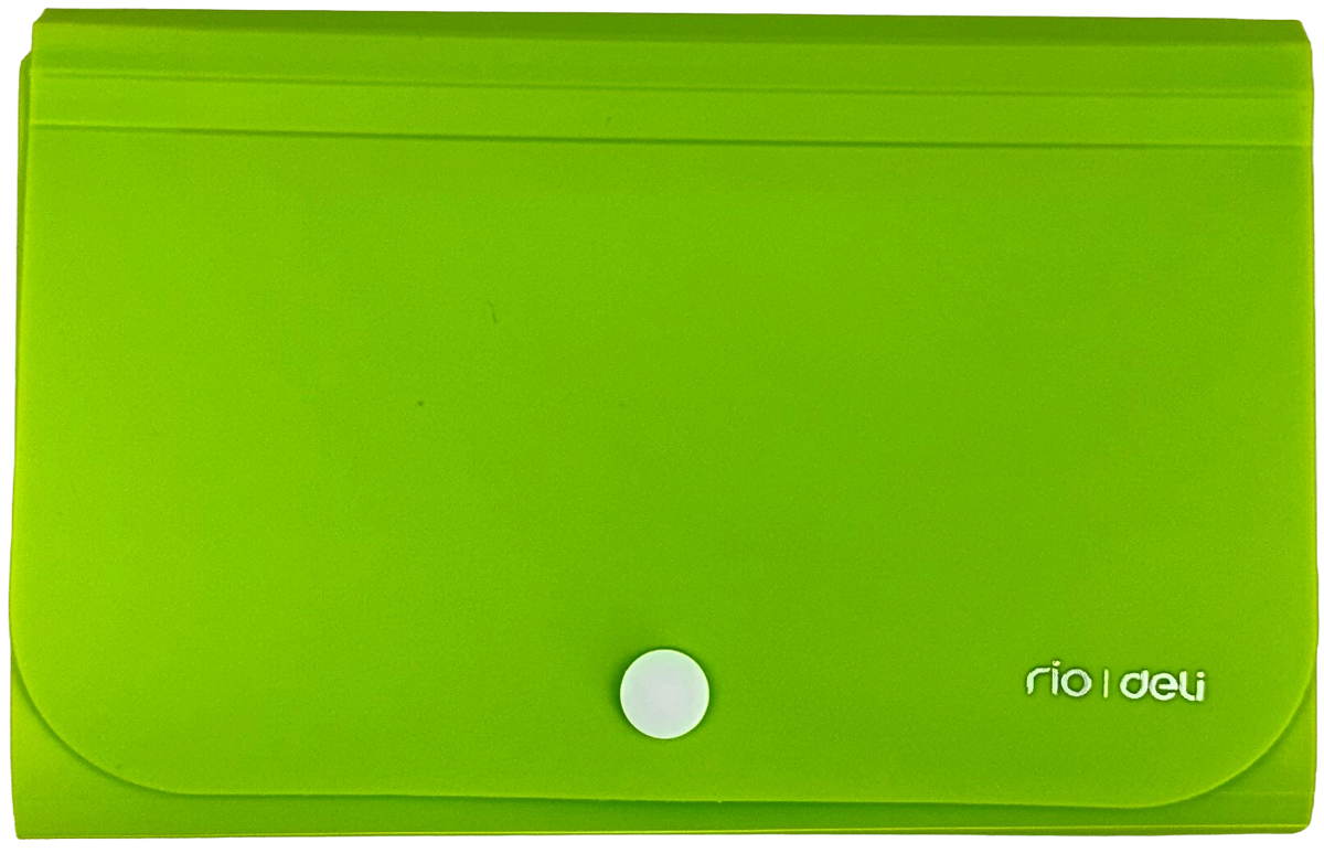 Imaginea produsului 'Mapă plastic A6 12 separatoare. Verde neon'
