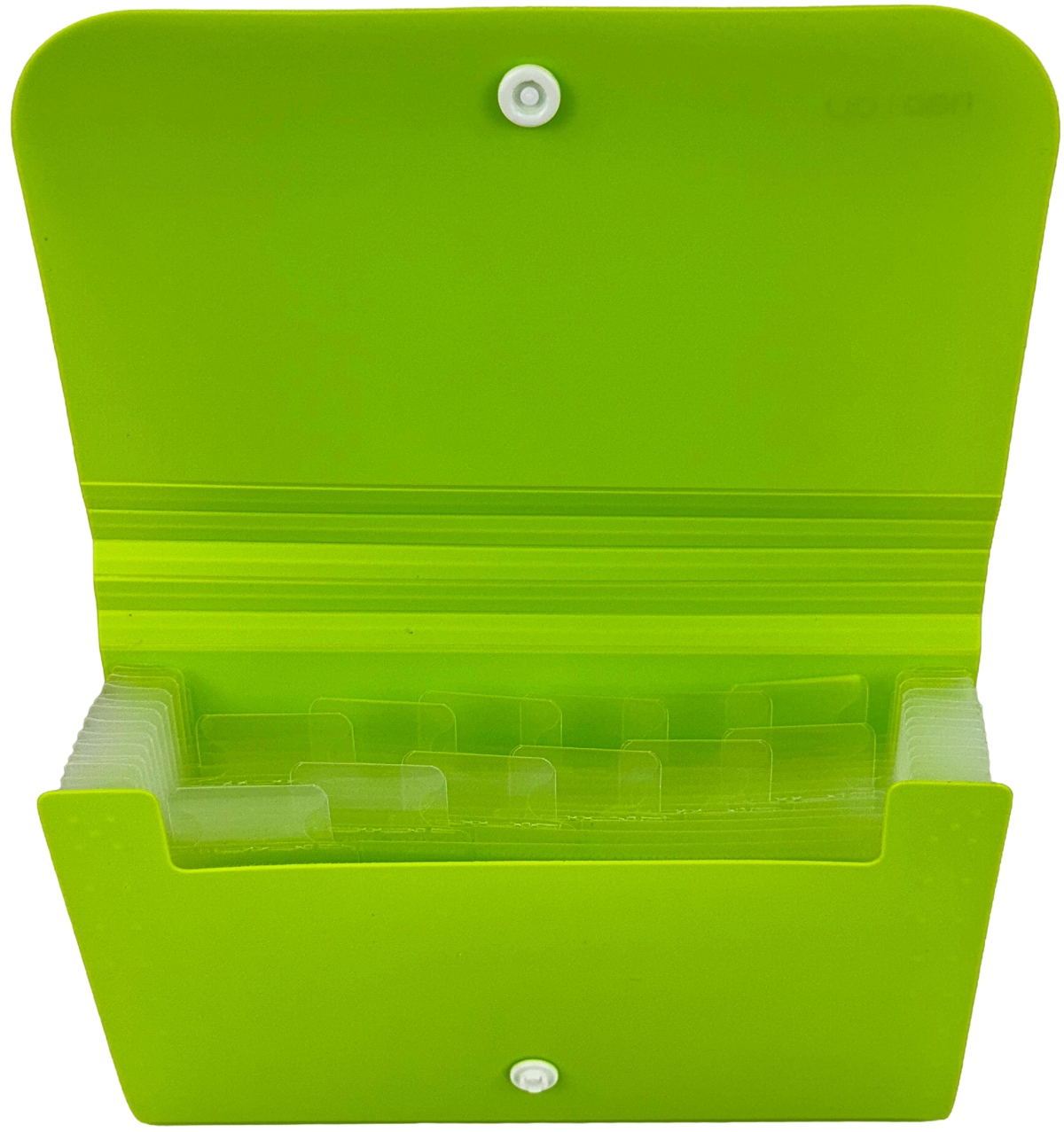 Imaginea produsului 'Mapă plastic A6 12 separatoare. Verde neon'