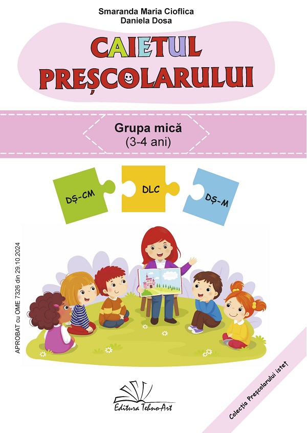 Coperta cărții 'Caietul preșcolarului Grupa mică Ed.2025 - Smaranda Maria Cioflica, Daniela Dosa'