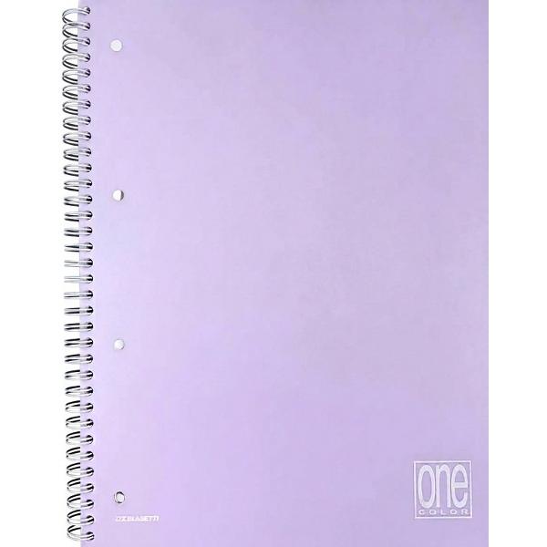 Caiet matematica cu spira A4. Mov pastel