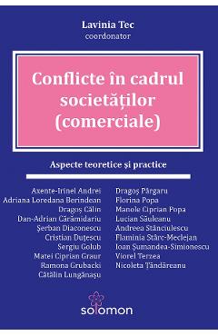 Coperta cărții 'Conflicte în cadrul societatilor (comerciale) - Lavinia Tec'