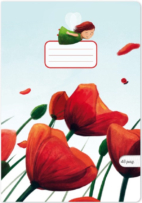 Imaginea produsului 'Caiet dictando A5 Tip 1 24 file: Poppies'