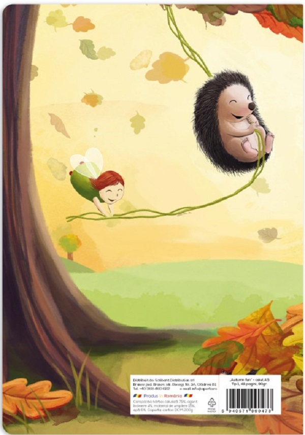 Imaginea produsului 'Caiet dictando A5 Tip 1 24 file: Autumn Fun'