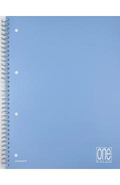 Imaginea produsului 'Caiet matematică cu spiră A4. Bleu pastel'