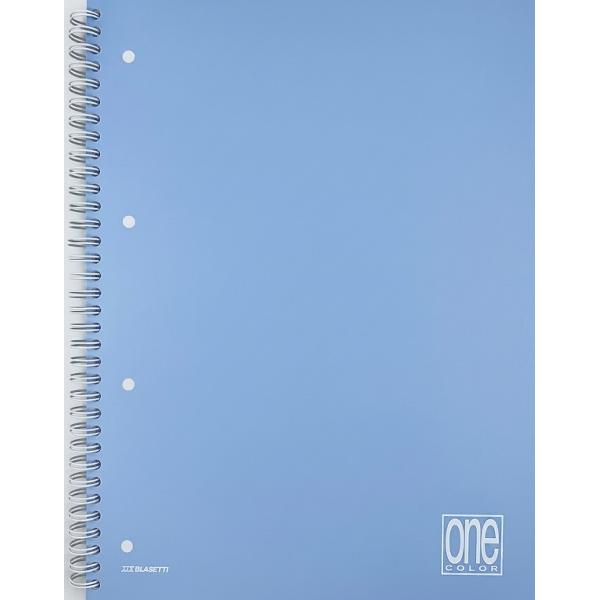 Caiet matematica cu spira A4. Bleu pastel