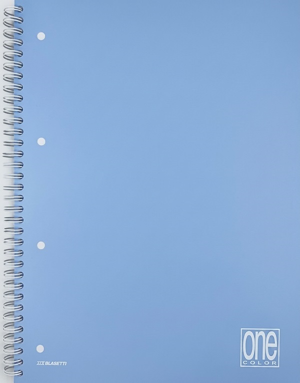 Imaginea produsului 'Caiet matematică cu spiră A4. Bleu pastel'
