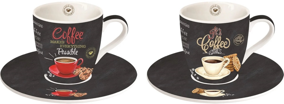 Imaginea produsului 'Set 2 cești espresso. It's coffee time'