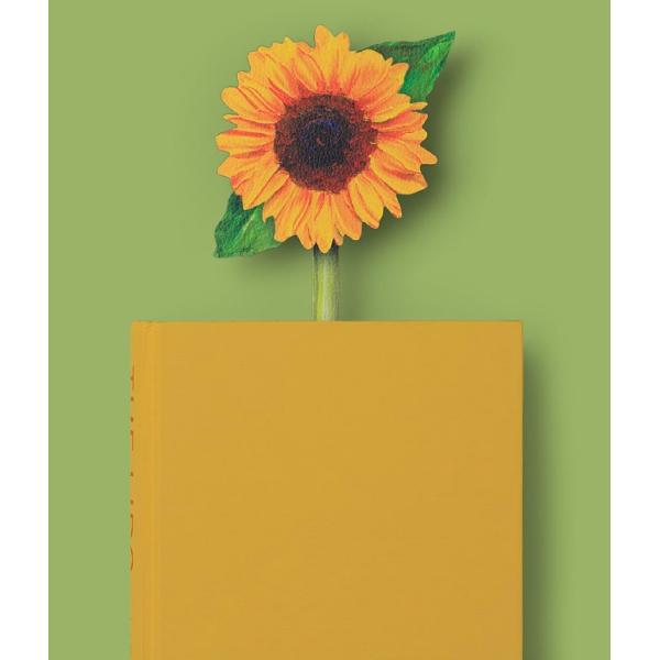 Semn de carte. Painted Sunflower