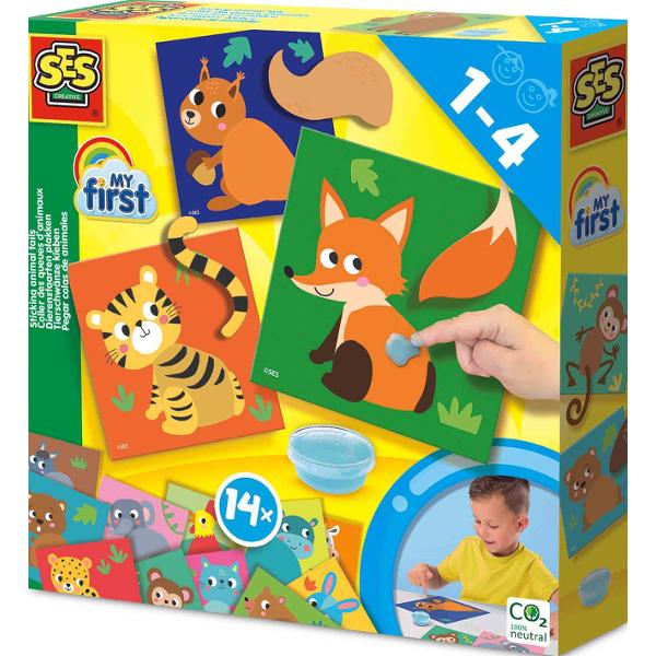 Set creativ de lipit cozi la animale