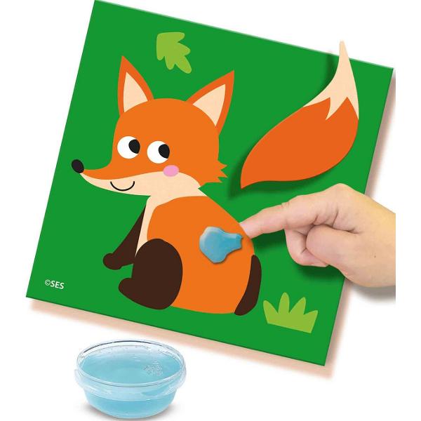 Set creativ de lipit cozi la animale