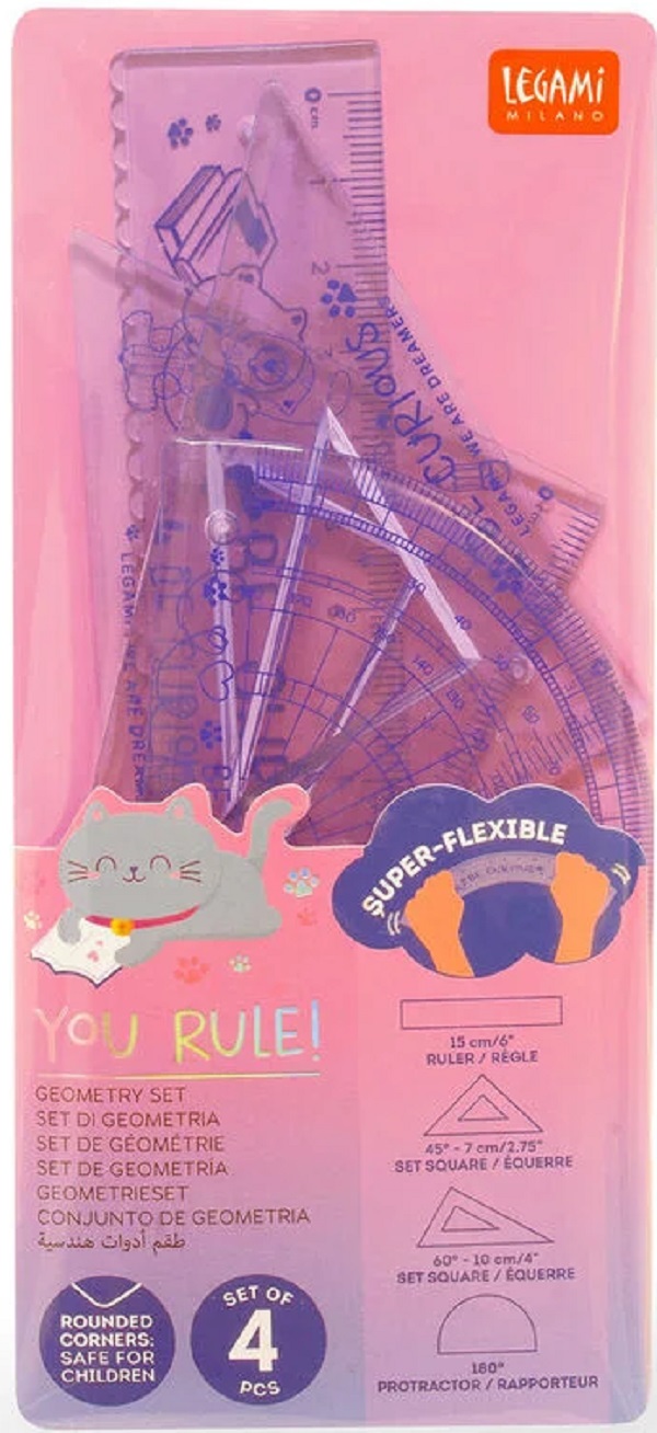 Imaginea produsului 'Set 4 instrumente geometrie: Kitty'