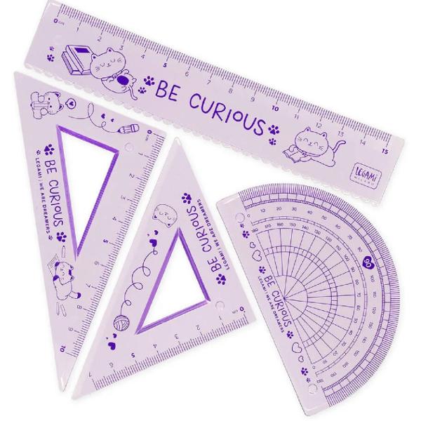 Set 4 instrumente geometrie: Kitty