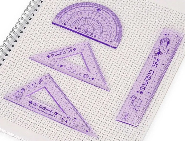 Imaginea produsului 'Set 4 instrumente geometrie: Kitty'