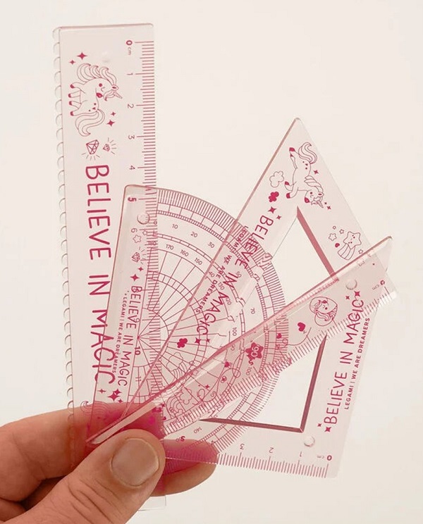 Imaginea produsului 'Set 4 instrumente geometrie: Unicorn'