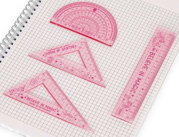 Imaginea produsului 'Set 4 instrumente geometrie: Unicorn'