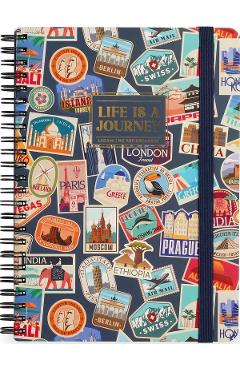 Imaginea produsului 'Caiet cu spirală A4. Travel stickers'