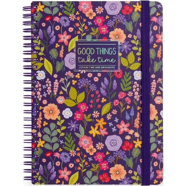 Caiet cu spirala A4. Flowers Maxi