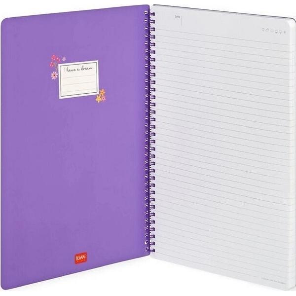 Caiet cu spirala A4. Flowers Maxi