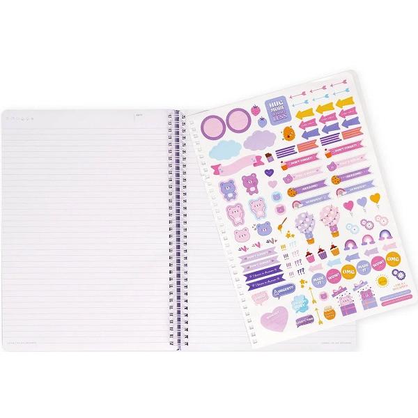 Caiet cu spirala A4. Hug more, Worry less