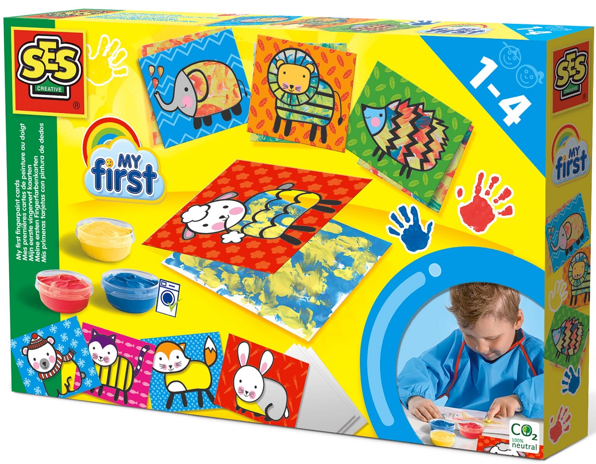 Imaginea produsului 'Set acuarele pentru degetele și carduri'