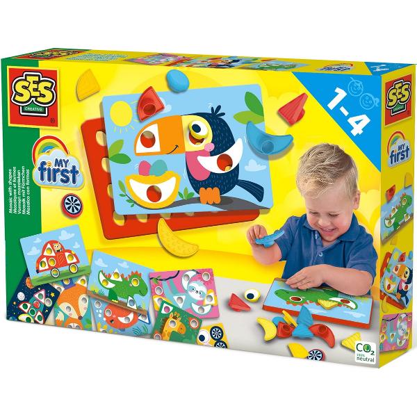 Set creativ: Mozaic cu butoni mari