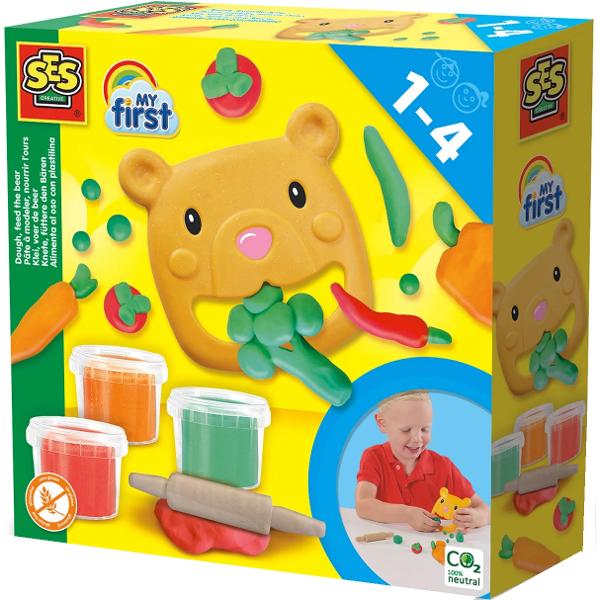 Set creativ cu plastilina. Hraneste ursuletul