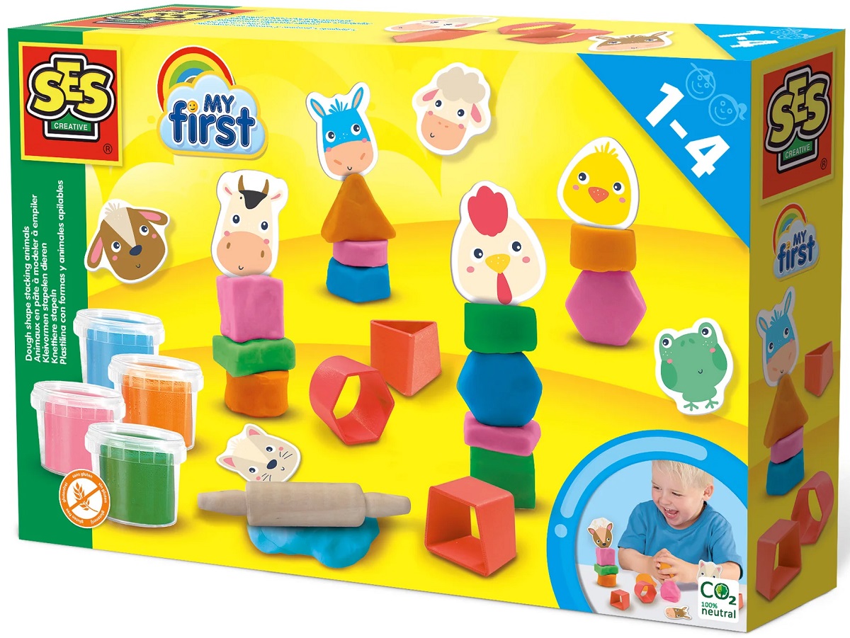 Imaginea produsului 'Set creativ: Animale din plastilină de stivuit'