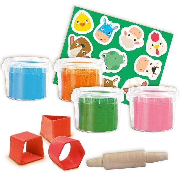 Set creativ: Animale din plastilina de stivuit