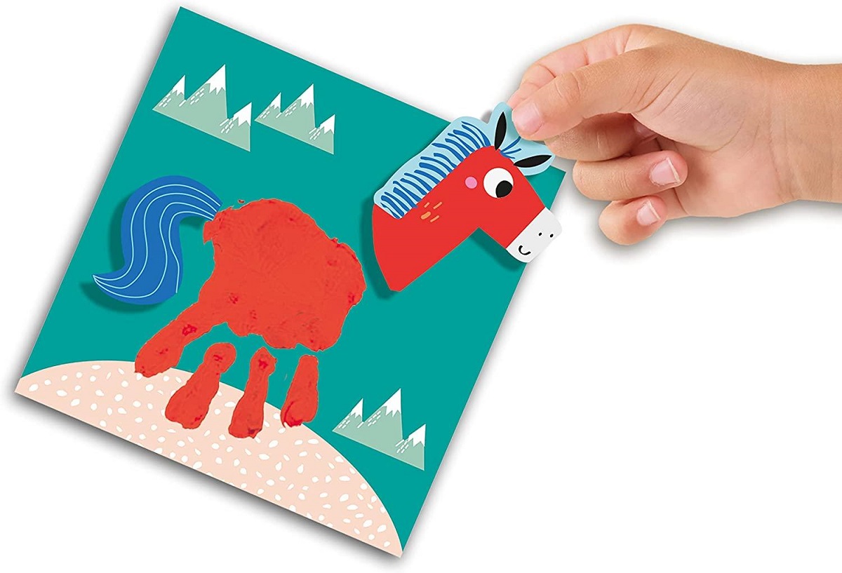 Imaginea produsului 'Set creativ: Pictează animale cu mâinile'