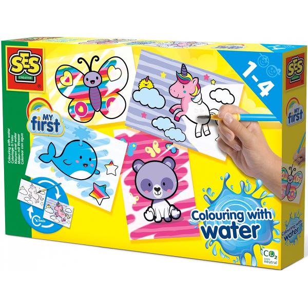 Set creativ: Coloreaza cu apa. Animale fantasy