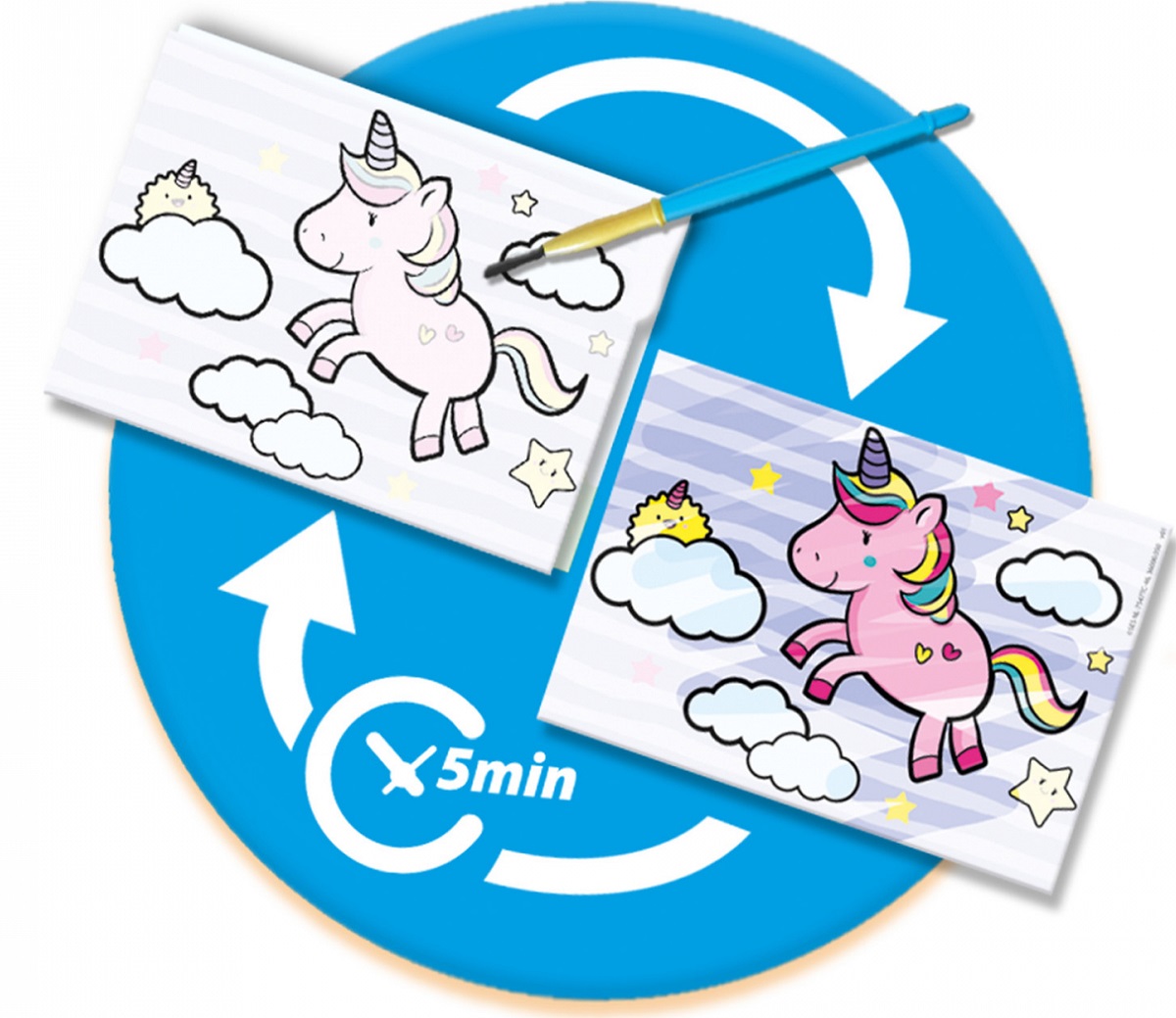 Imaginea produsului 'Set creativ: Colorează cu apă. Animale fantasy'