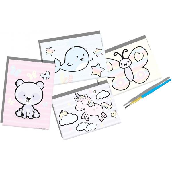 Set creativ: Coloreaza cu apa. Animale fantasy