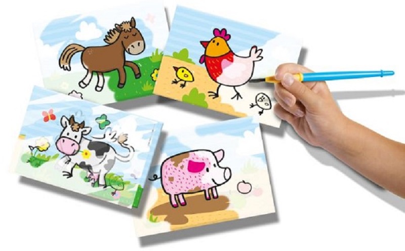 Imaginea produsului 'Set de pictat: Colorează cu apă. Ferma'