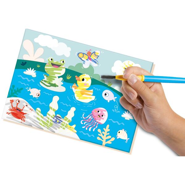 Set creativ: Coloreaza cu apa. Animale ascunse