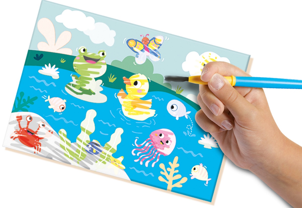 Imaginea produsului 'Set creativ: Colorează cu apă. Animale ascunse'