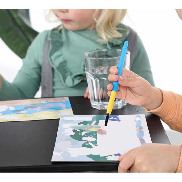 Set creativ: Coloreaza cu apa animale ascunse. Set mare