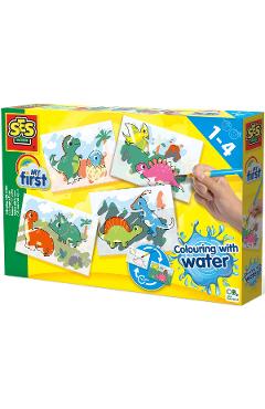 Imaginea produsului 'Set creativ: Colorează cu apă. Dinozauri'