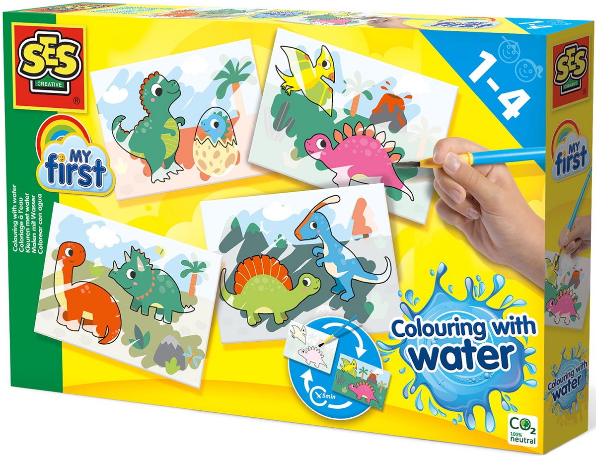 Imaginea produsului 'Set creativ: Colorează cu apă. Dinozauri'