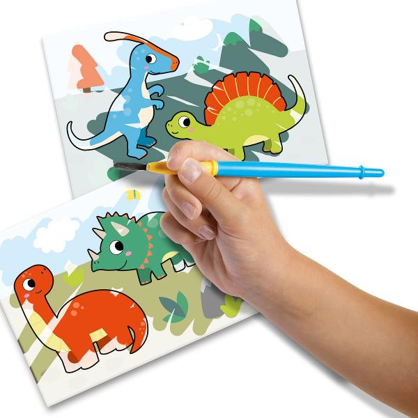 Set creativ: Coloreaza cu apa. Dinozauri
