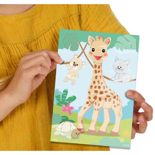 Picteaza cu apa. Girafa Sophie