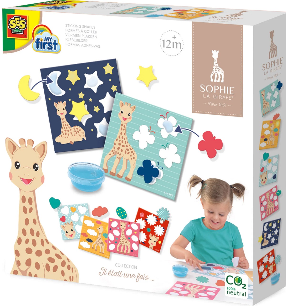 Imaginea produsului 'Set creativ: Lipește forme. Girafa Sophie'