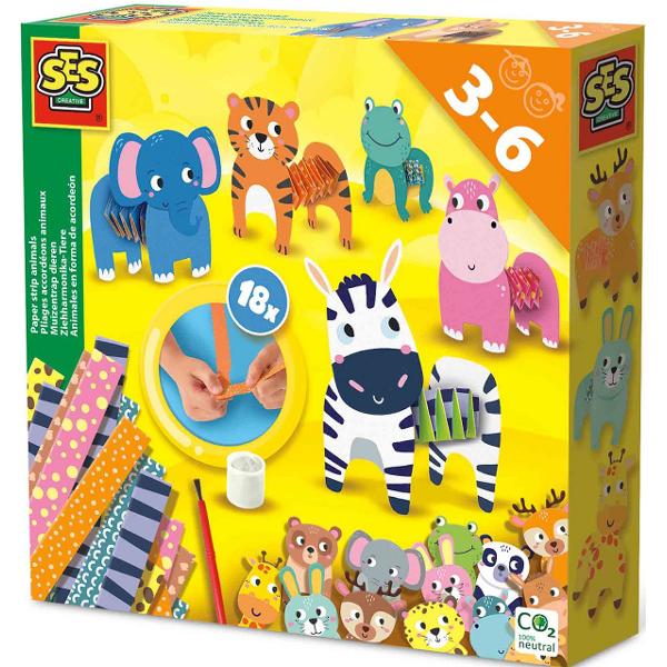 Set creativ. Animale din benzi de hartie