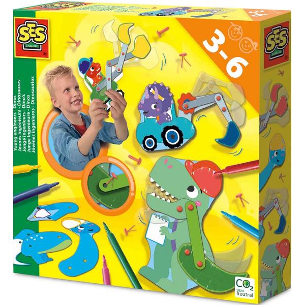 Set creativ: Tanarul inginer, dinozauri