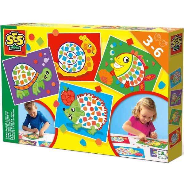 Set creativ: Invat sa creez tablouri cu mozaic