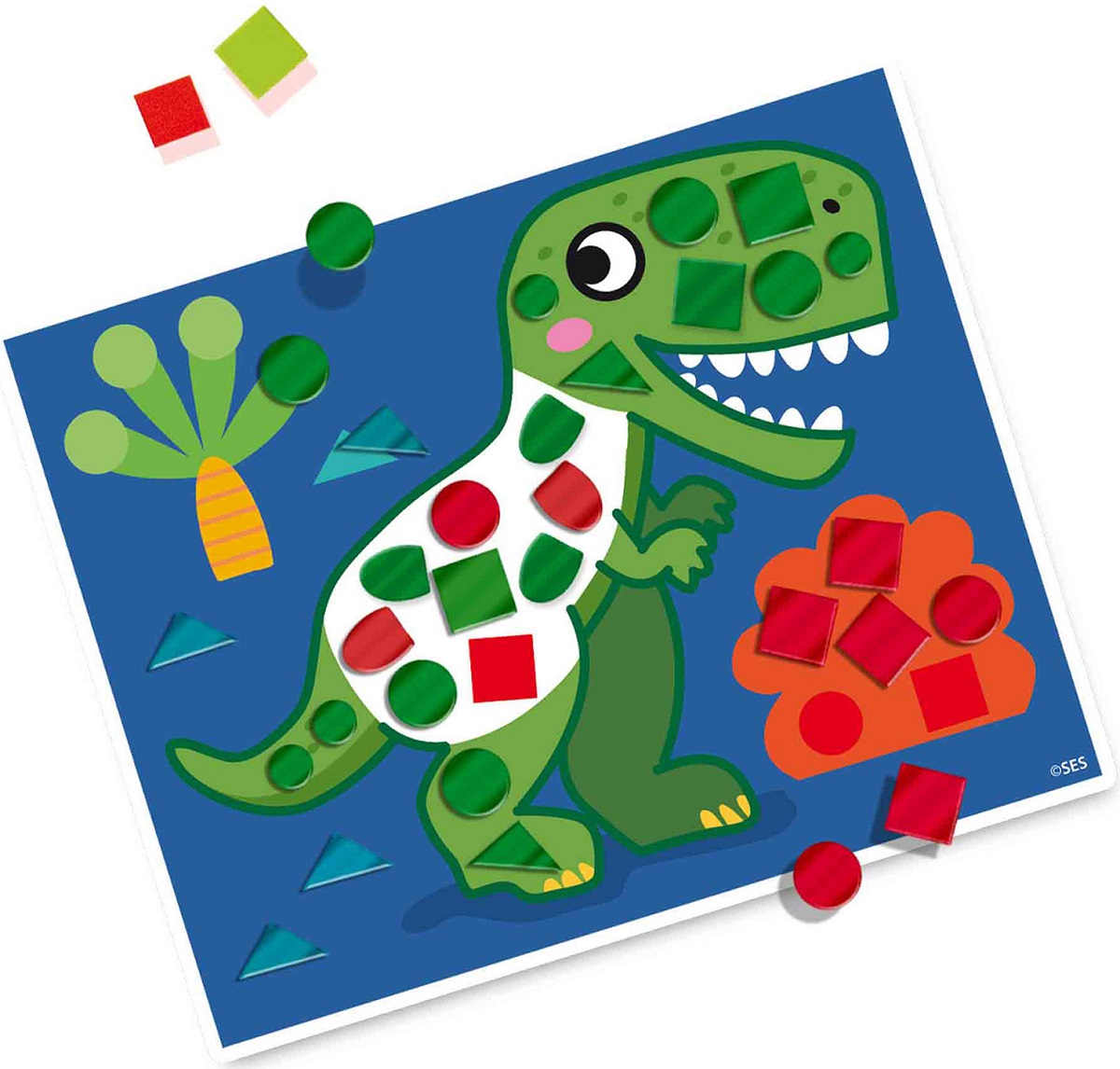 Imaginea produsului 'Set creativ: Învață să creezi tablouri cu mozaic. Dinozauri'