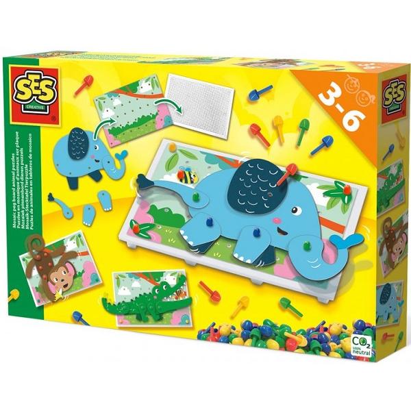 Set creativ mozaic: Puzzle cu animale