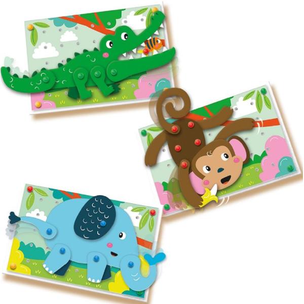 Set creativ mozaic: Puzzle cu animale