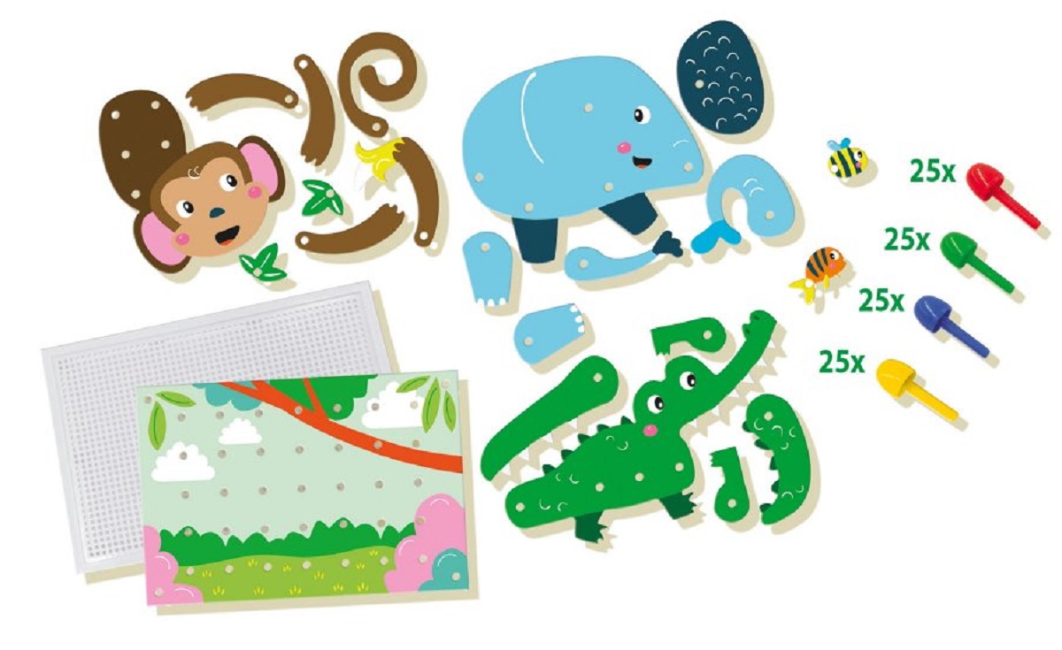 Imaginea produsului 'Set creativ mozaic: Puzzle cu animale'